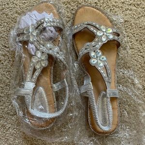 Rhinestone sandals size 42 (US 9)